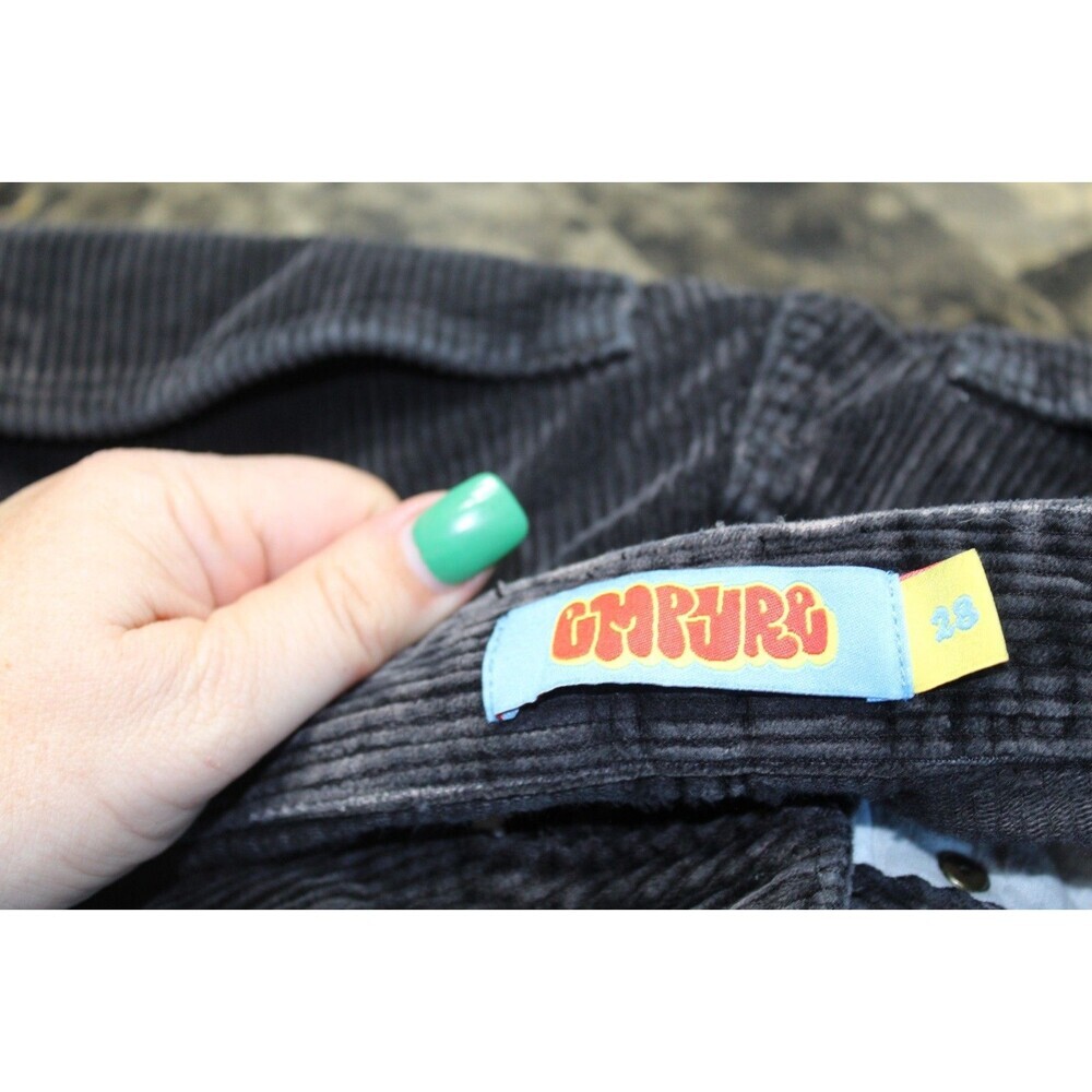 Empyre Black Corduroy Pants High Waisted Women s Waist Size 28 - Picture 3 of 7
